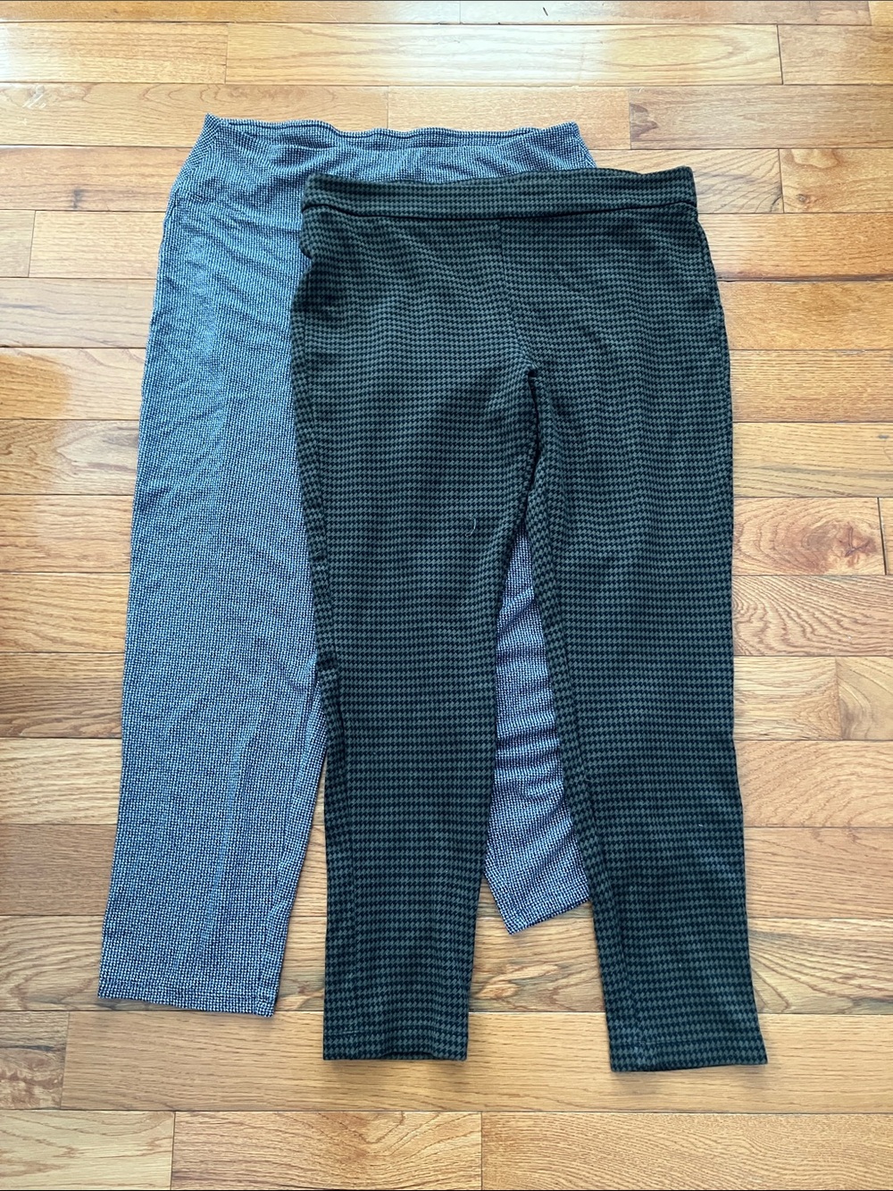 Women’s Bundle of 2 Dress Pant Leggings - Large - J. Jill and Tahari Black Check